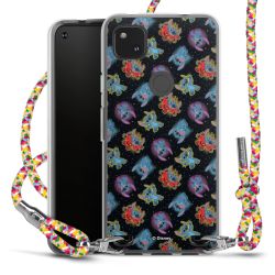 New Carry Case Transparent Stoff colourful/silber