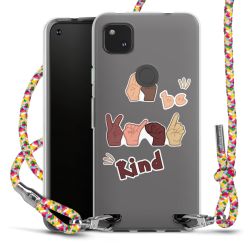 New Carry Case Transparent Stoff colourful/silber