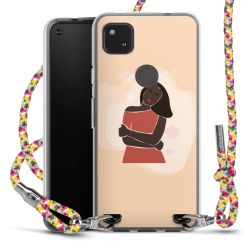 New Carry Case Transparent Stoff colourful/silber