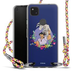 New Carry Case Transparent Stoff colourful/silber