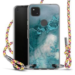 New Carry Case Transparent Stoff colourful/silber