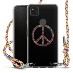 New Carry Case Transparent Stoff colourful/silber