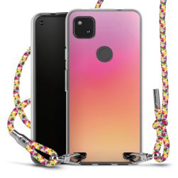 New Carry Case Transparent Stoff colourful/silber