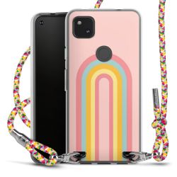 New Carry Case Transparent Stoff colourful/silber