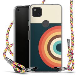 New Carry Case Transparent Stoff colourful/silber