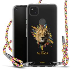 New Carry Case Transparent Stoff colourful/silber