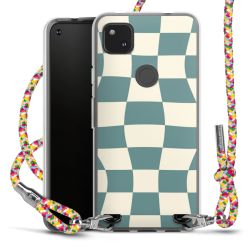 New Carry Case Transparent Stoff colourful/silber