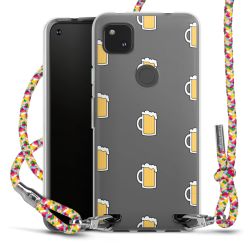 New Carry Case Transparent Stoff colourful/silber