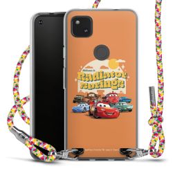 New Carry Case Transparent Stoff colourful/silber