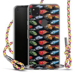 New Carry Case Transparent Stoff colourful/silber