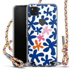 New Carry Case Transparent Stoff colourful/silber