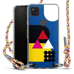 New Carry Case Transparent Stoff colourful/silber