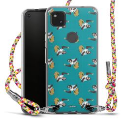 New Carry Case Transparent Stoff colourful/silber