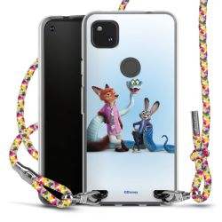 New Carry Case Transparent Stoff colourful/silber