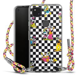 New Carry Case Transparent Stoff colourful/silber