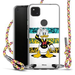 New Carry Case Transparent Stoff colourful/silber