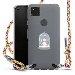 New Carry Case Transparent Stoff colourful/silber