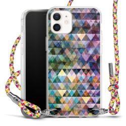 New Carry Case Transparent Stoff colourful/silber