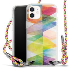 New Carry Case Transparent Stoff colourful/silber