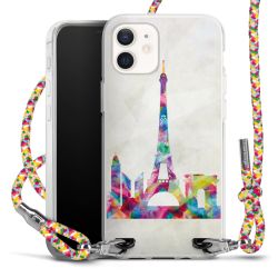 New Carry Case Transparent Stoff colourful/silber