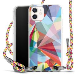 New Carry Case Transparent Stoff colourful/silber