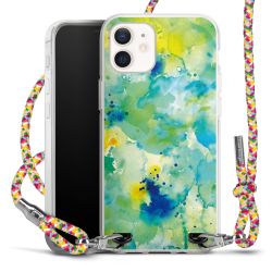 New Carry Case Transparent Stoff colourful/silber