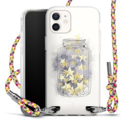 New Carry Case Transparent Stoff colourful/silber