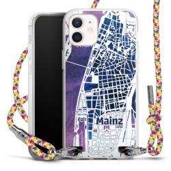 New Carry Case Transparent Stoff colourful/silber