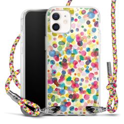 New Carry Case Transparent Stoff colourful/silber