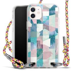 New Carry Case Transparent Stoff colourful/silber