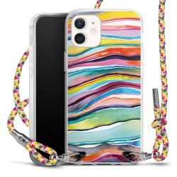 New Carry Case Transparent Stoff colourful/silber