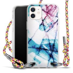 New Carry Case Transparent Stoff colourful/silber