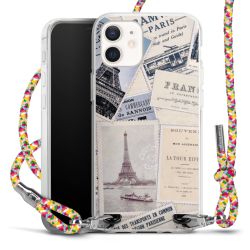 New Carry Case Transparent Stoff colourful/silber