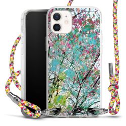 New Carry Case Transparent Stoff colourful/silber