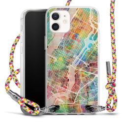 New Carry Case Transparent Stoff colourful/silber