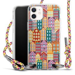 New Carry Case Transparent Stoff colourful/silber