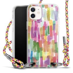 New Carry Case Transparent Stoff colourful/silber