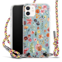 New Carry Case Transparent Stoff colourful/silber