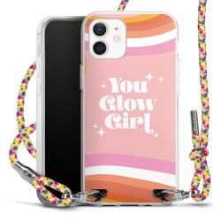 New Carry Case Transparent Stoff colourful/silber