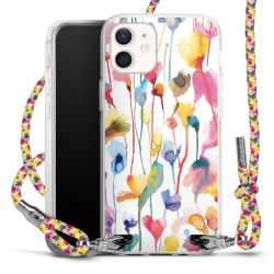 New Carry Case Transparent Stoff colourful/silber