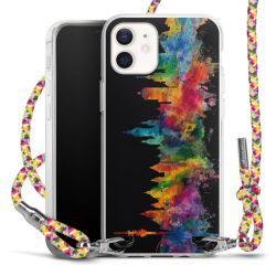 New Carry Case Transparent Stoff colourful/silber