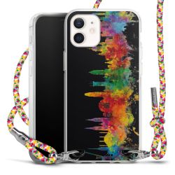 New Carry Case Transparent Stoff colourful/silber