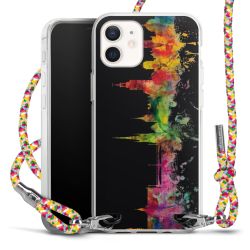 New Carry Case Transparent Stoff colourful/silber