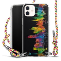 New Carry Case Transparent Stoff colourful/silber