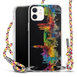 New Carry Case Transparent Stoff colourful/silber