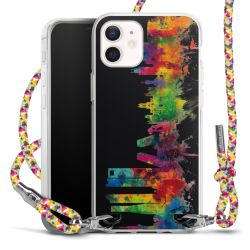 New Carry Case Transparent Stoff colourful/silber