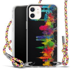 New Carry Case Transparent Stoff colourful/silber