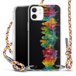 New Carry Case Transparent Stoff colourful/silber