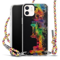 New Carry Case Transparent Stoff colourful/silber