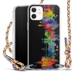 New Carry Case Transparent Stoff colourful/silber